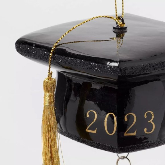 2023 Graduation Cap Glass Ornament Christmas Holiday by Target Wondershop - Picture 3 of 3